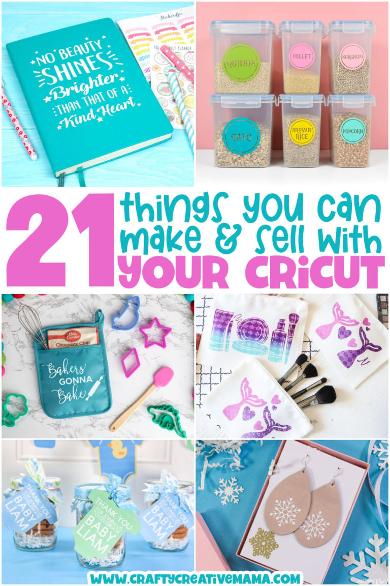 21 Easy Things to Make and Sell with Your Cricut - Crafty Creative Mama